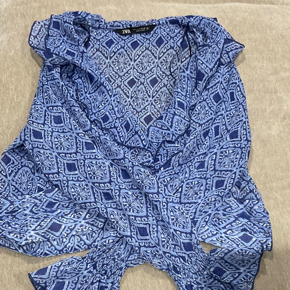 Zara Patterned Blouse - image 2